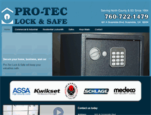 Tablet Screenshot of pro-teclockandsafe.com